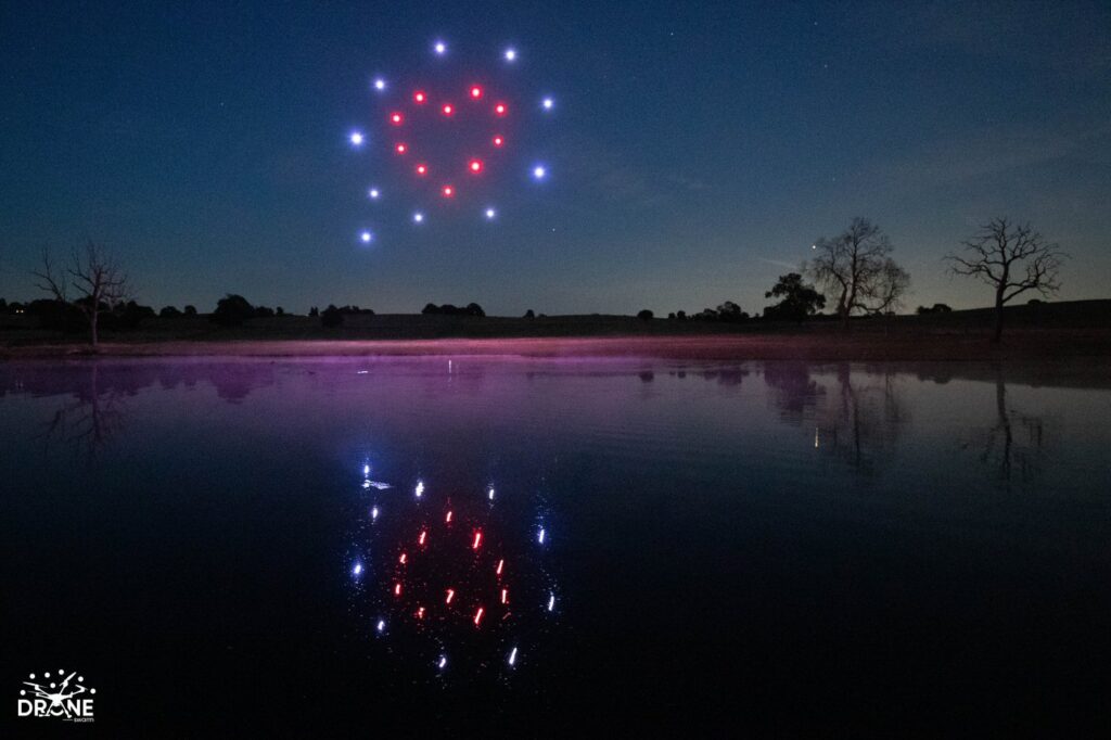 Wedding drone show