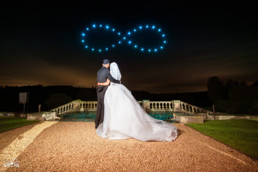 Osmaston Park Wedding Drone Display